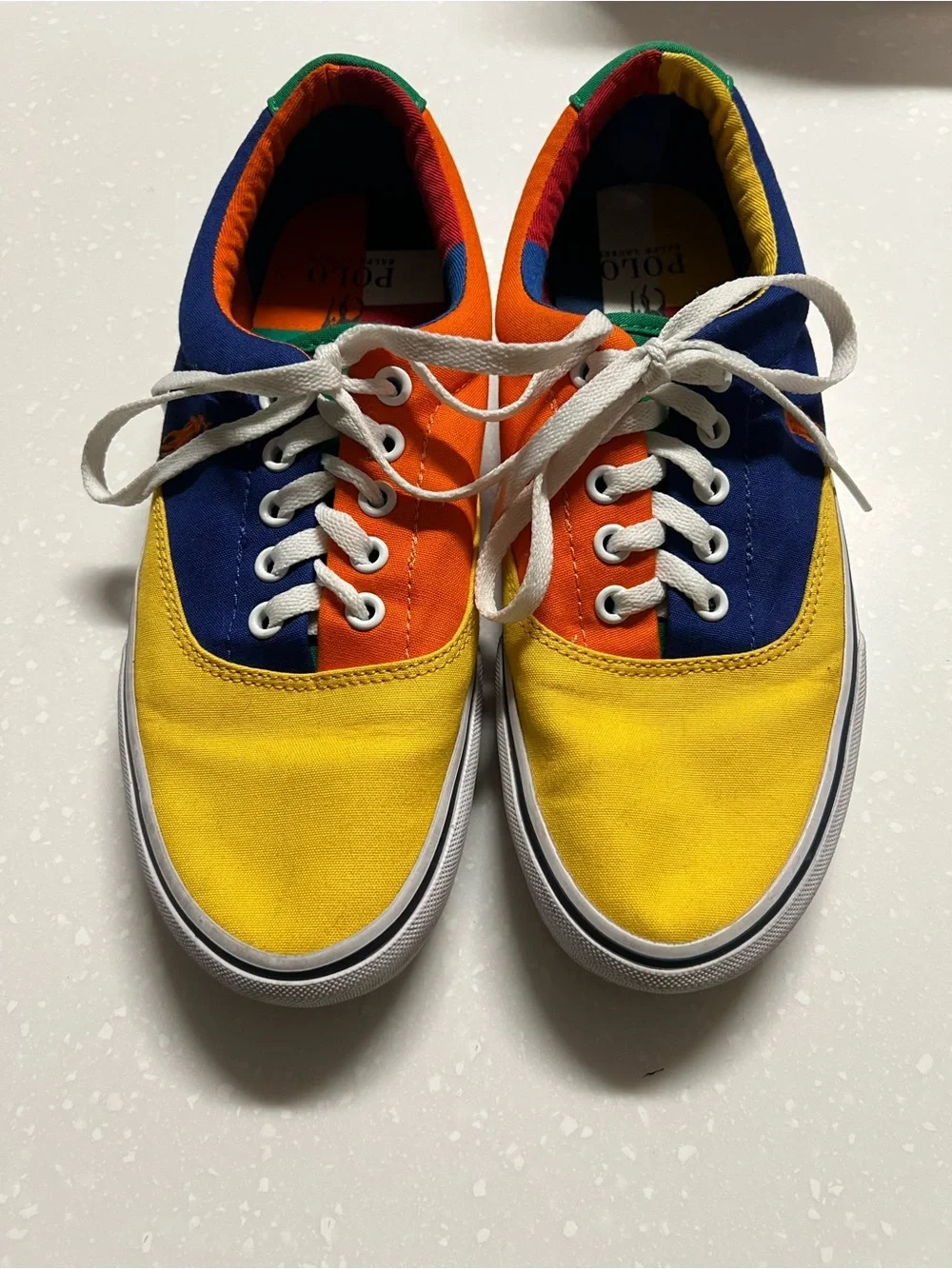 Polo by Ralph Lauren Multicolor Canvas Low-Top Sneakers
